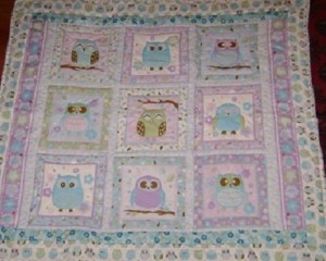 Lilly's Owl panel Quilt